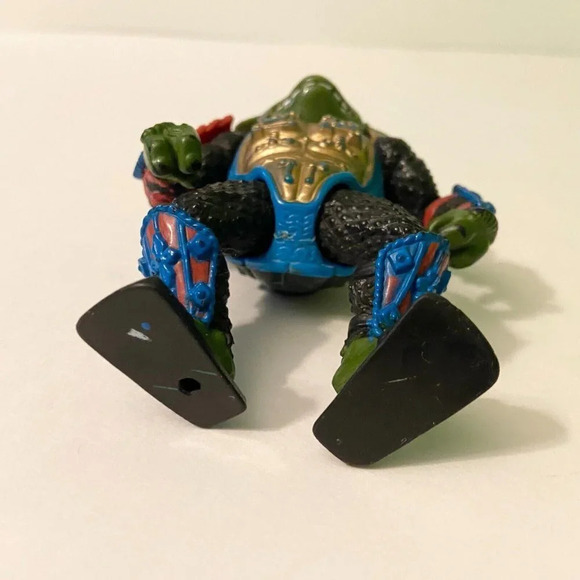 Vintage 1990 Teenage Mutant Ninja Turtle Leo Samurai TMNT  Action Figure - Picture 4 of 9